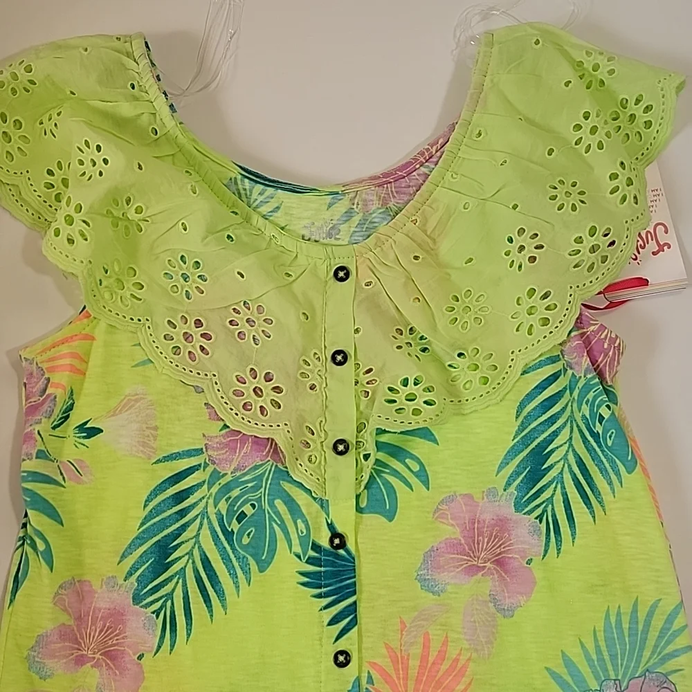 Justice Girls Fash Ruffle Tank Top Size L (12-14)